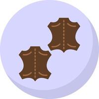 Leather Flat Bubble Icon vector