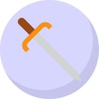 Cutlass Flat Bubble Icon vector