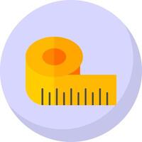 Ruler Flat Bubble Icon vector