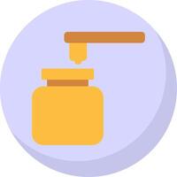 Wax Flat Bubble Icon vector