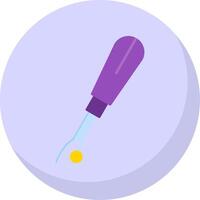 Seam Ripper Flat Bubble Icon vector