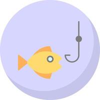 Fishing Flat Bubble Icon vector