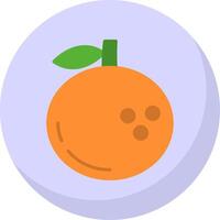 Clementine Flat Bubble Icon vector
