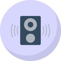 Speaker Flat Bubble Icon vector