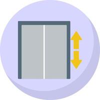 Lift Flat Bubble Icon vector