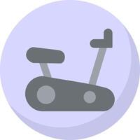 Exercising Bike Flat Bubble Icon vector