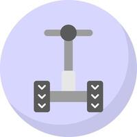 Segway Flat Bubble Icon vector