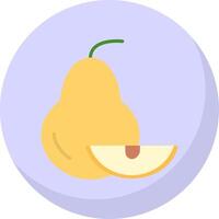 Quince Flat Bubble Icon vector