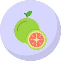 guayaba plano burbuja icono vector