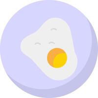 Eggs Flat Bubble Icon vector