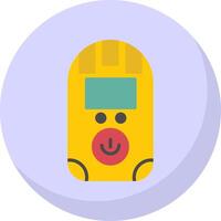 Dosimeter Flat Bubble Icon vector