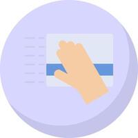 Dusting Flat Bubble Icon vector