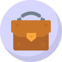 Briefcase Flat Bubble Icon vector