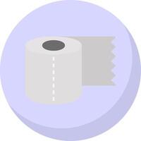 Toilet Paper Flat Bubble Icon vector
