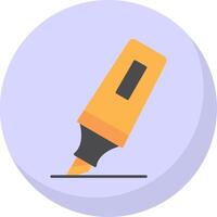 Highlighter Flat Bubble Icon vector