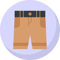 Shorts Flat Bubble Icon vector