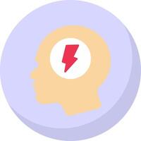 Mental Flat Bubble Icon vector