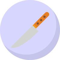 Knife Flat Bubble Icon vector