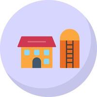 Silo Flat Bubble Icon vector