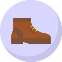 Boot Flat Bubble Icon vector