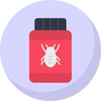 Pesticide Flat Bubble Icon vector