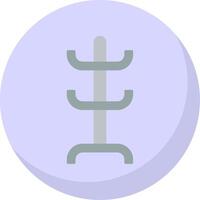 Coat Rack Flat Bubble Icon vector