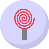 Spiral Flat Bubble Icon vector