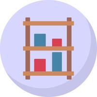 Display Case Flat Bubble Icon vector