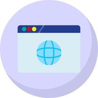 Website Design Flat Bubble Icon vector