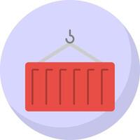 Container Flat Bubble Icon vector