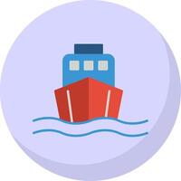 Shipping Flat Bubble Icon vector