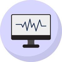 Frequency Flat Bubble Icon vector