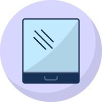 Tablet Flat Bubble Icon vector