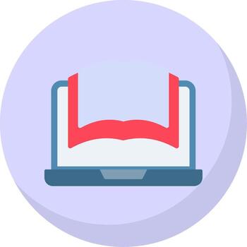Learn Flat Bubble Icon vector