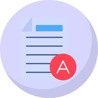 Grades Flat Bubble Icon vector