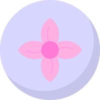 Clematis Flat Bubble Icon vector