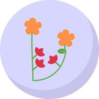 Madder Flat Bubble Icon vector