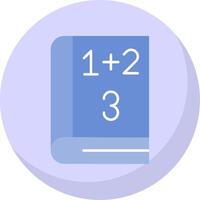 Math Book Flat Bubble Icon vector