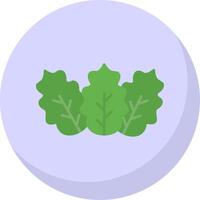 Cabbage Flat Bubble Icon vector