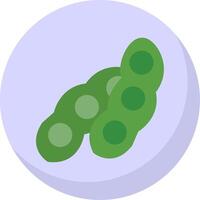 Soybean Flat Bubble Icon vector