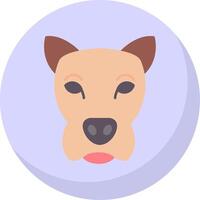 Dog Flat Bubble Icon vector