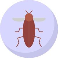 Insect Flat Bubble Icon vector