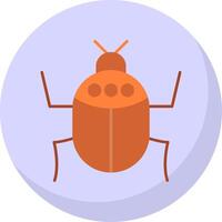 Insect Flat Bubble Icon vector