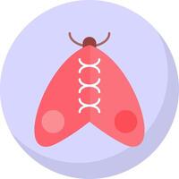 insecto plano burbuja icono vector