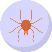 araña plano burbuja icono vector