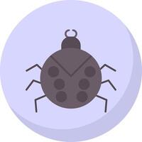 Beetle Flat Bubble Icon vector