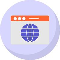 Web Flat Bubble Icon vector