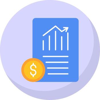 documento plano burbuja icono vector