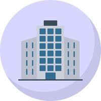 Building Flat Bubble Icon vector