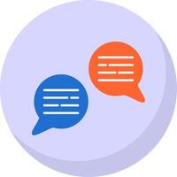 Communication Flat Bubble Icon vector